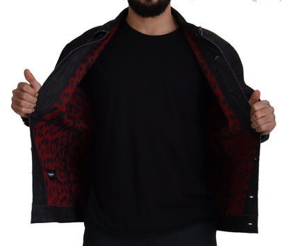 Dolce &amp; Gabbana Elegante chaqueta vaquera negra