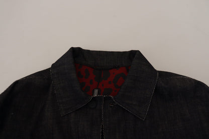 Dolce &amp; Gabbana Elegante chaqueta vaquera negra