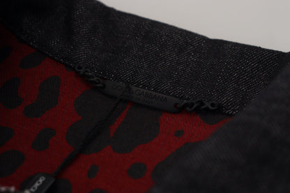 Dolce &amp; Gabbana Elegante chaqueta vaquera negra