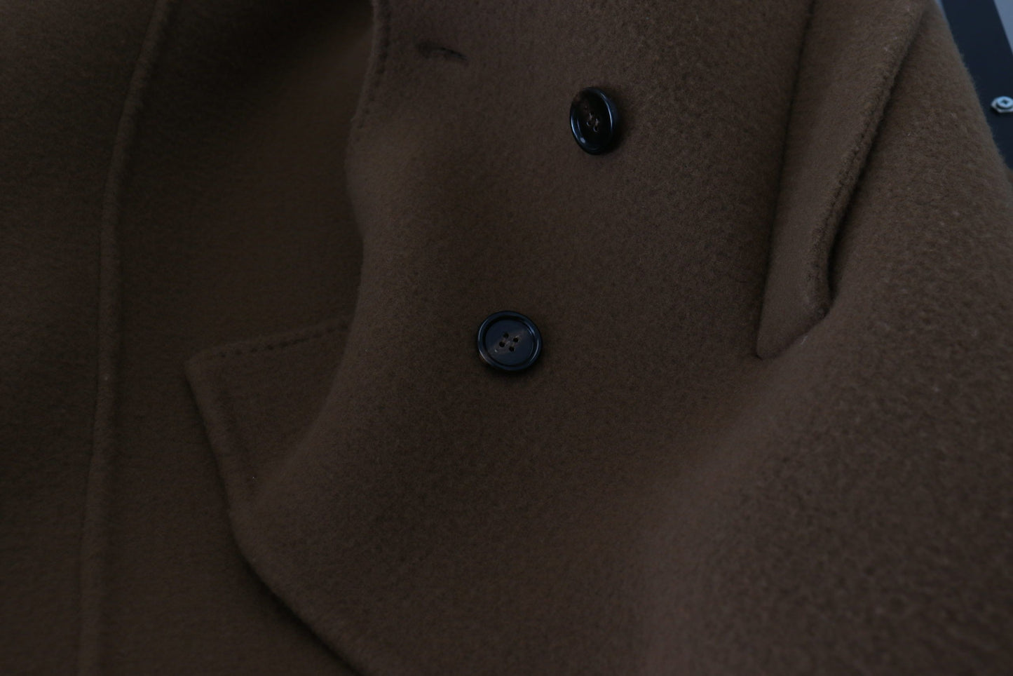 Dolce &amp; Gabbana Elegante chaqueta marrón cruzada