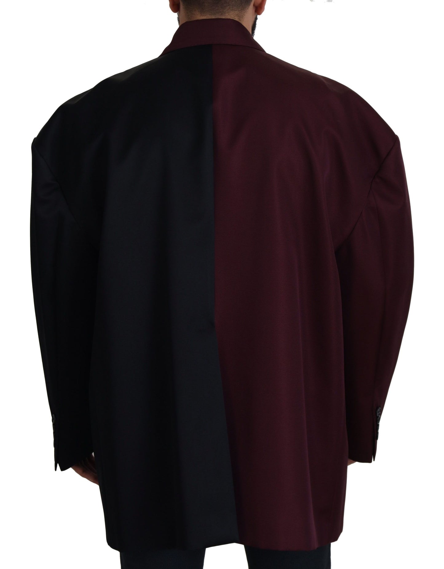 Dolce &amp; Gabbana Elegante chaqueta cruzada burdeos