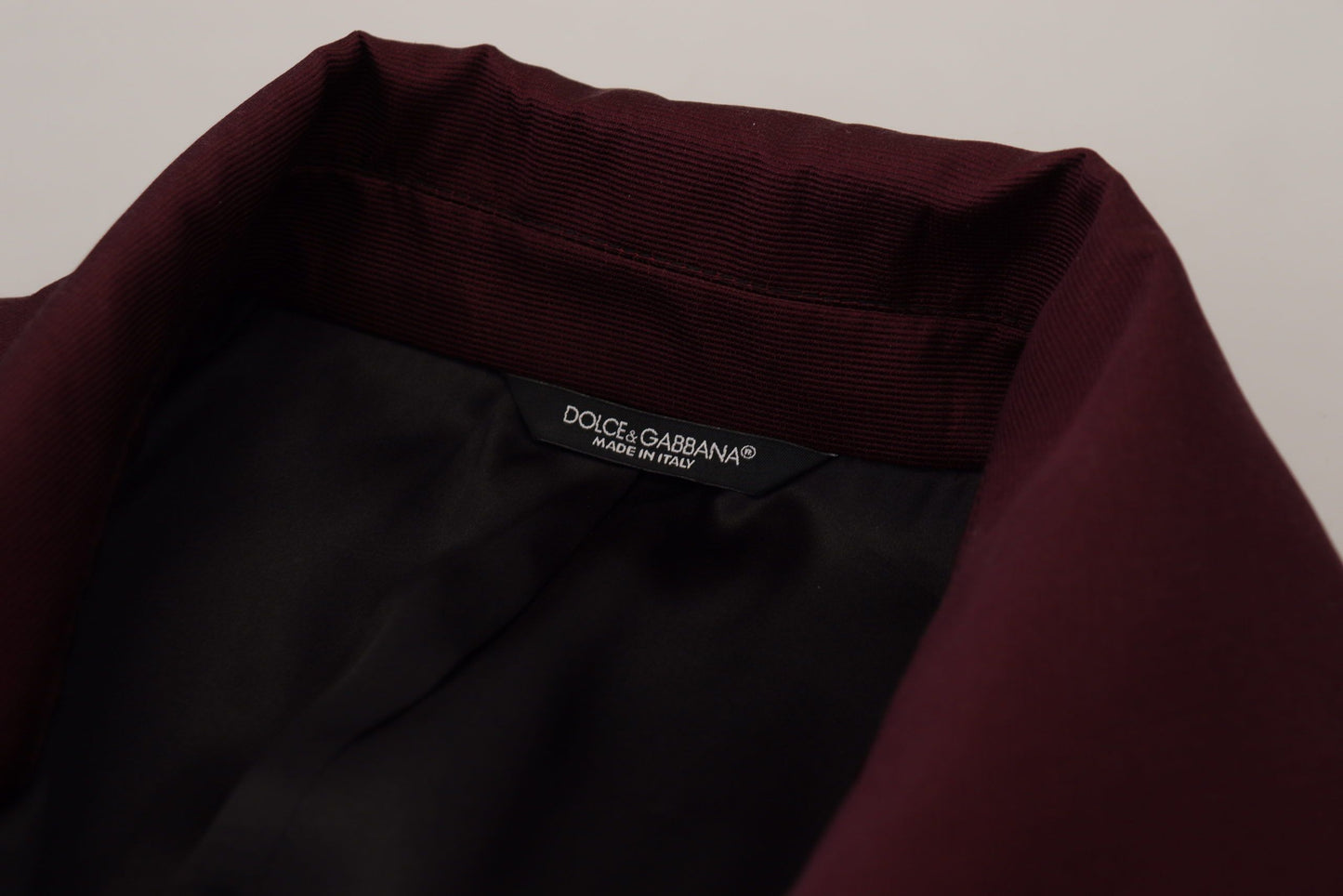 Dolce &amp; Gabbana Elegante chaqueta cruzada burdeos