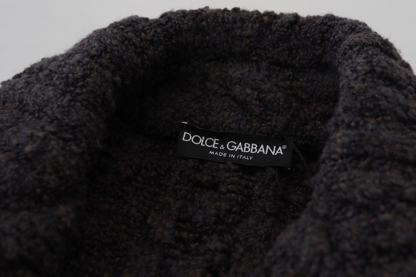 Dolce &amp; Gabbana Elegante abrigo cruzado de lana y cachemira