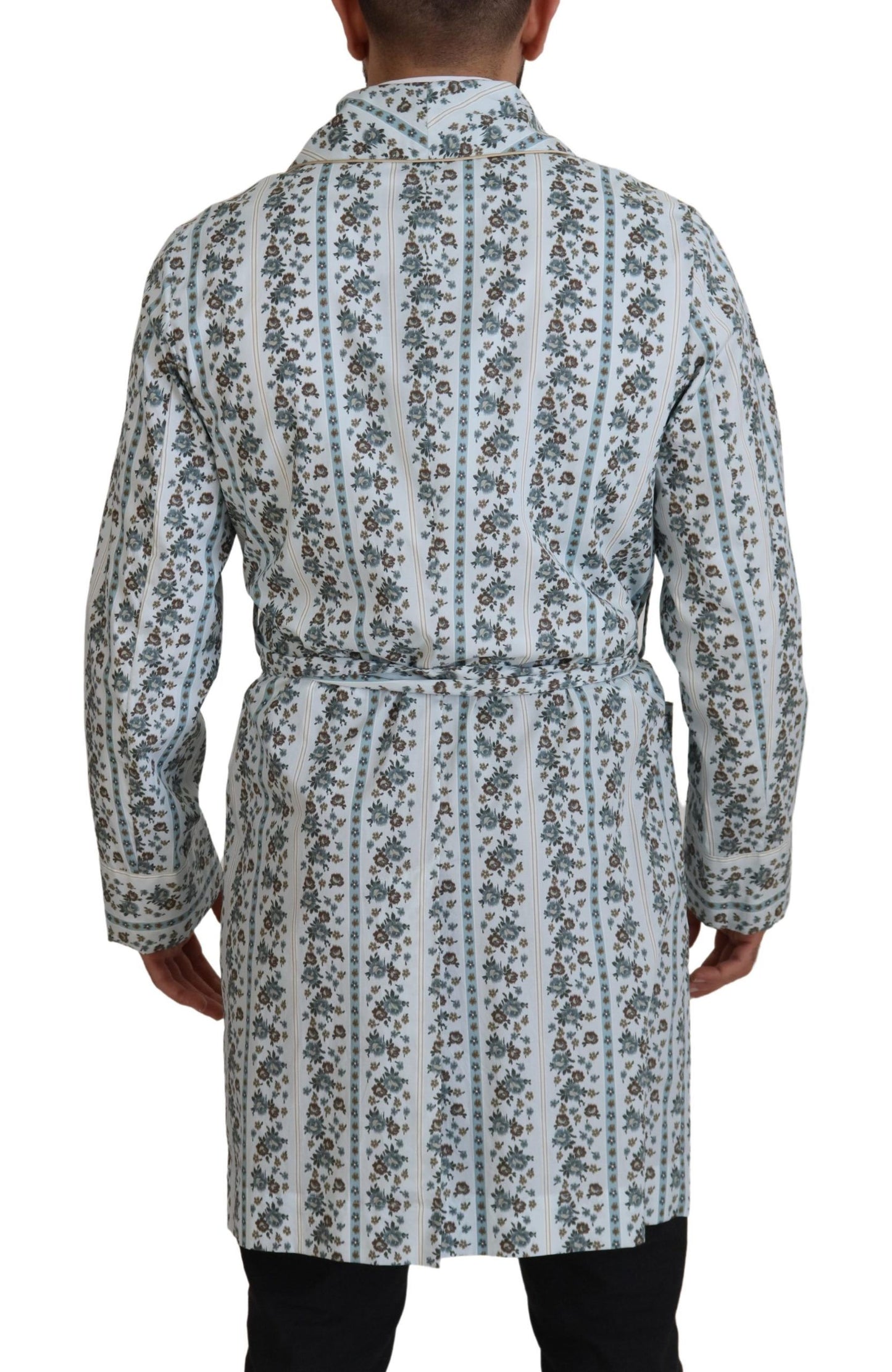 Dolce &amp; Gabbana Elegante vestido tipo chaqueta de algodón floral