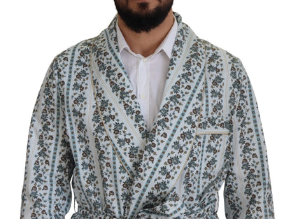 Dolce &amp; Gabbana Elegante vestido tipo chaqueta de algodón floral