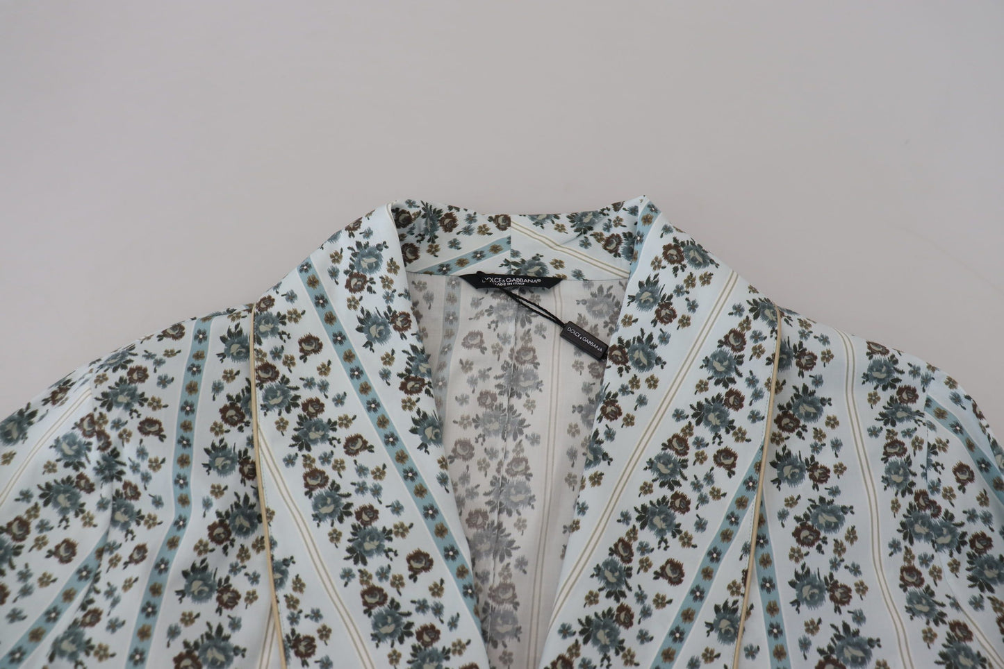 Dolce &amp; Gabbana Elegante vestido tipo chaqueta de algodón floral
