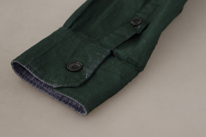 Dolce &amp; Gabbana Camisa informal de corte slim Emerald Elegance