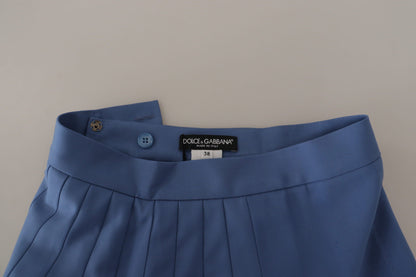 Dolce &amp; Gabbana Minifalda plisada elegante de corte A con apliques de pájaros