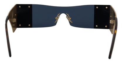 Dolce & Gabbana Gold Metal Rectangle Shades DG2263 Sunglasses