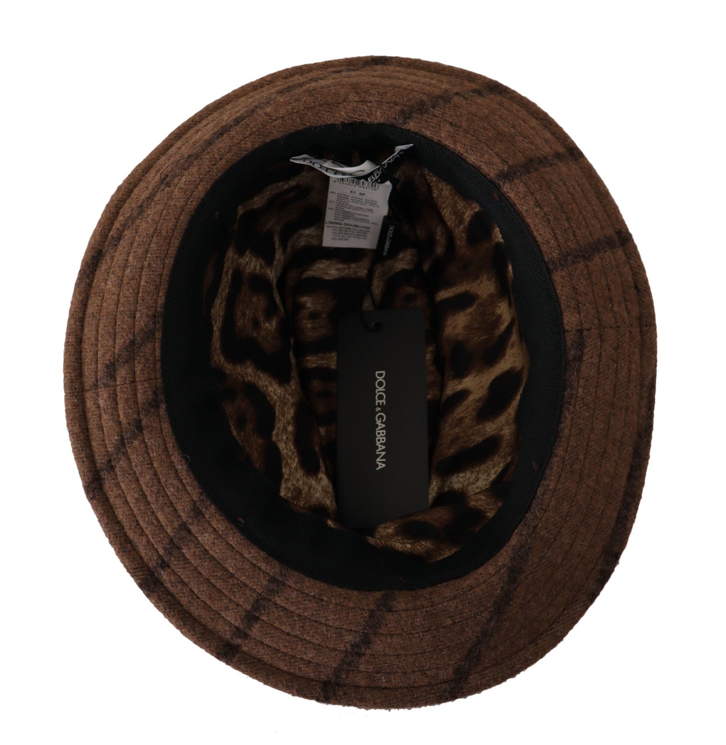 Dolce &amp; Gabbana Elegante sombrero Fedora de ala ancha