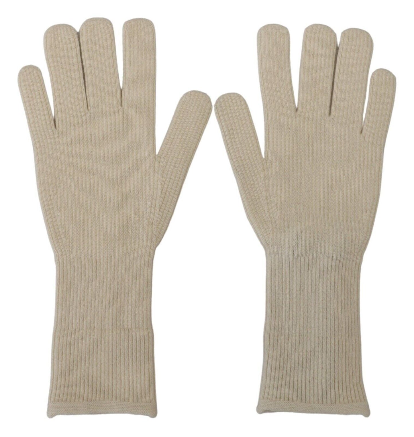 Dolce &amp; Gabbana Elegantes guantes de cachemira blancos