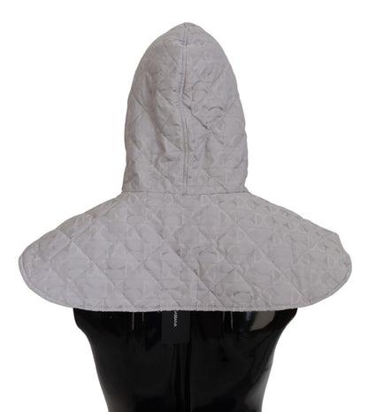 Dolce &amp; Gabbana Elegante sombrero cruzado de nailon blanco para toda la cabeza