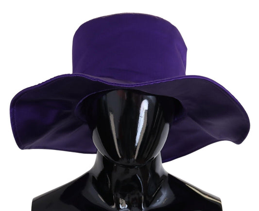 Dolce &amp; Gabbana Elegante sombrero de copa de seda morado