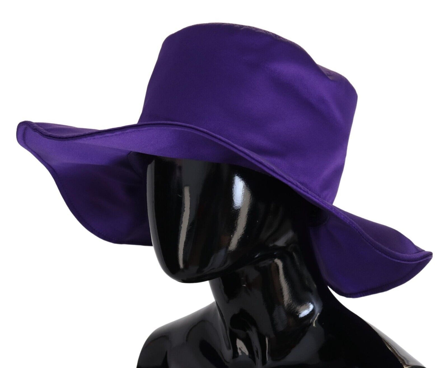 Dolce &amp; Gabbana Elegante sombrero de copa de seda morado