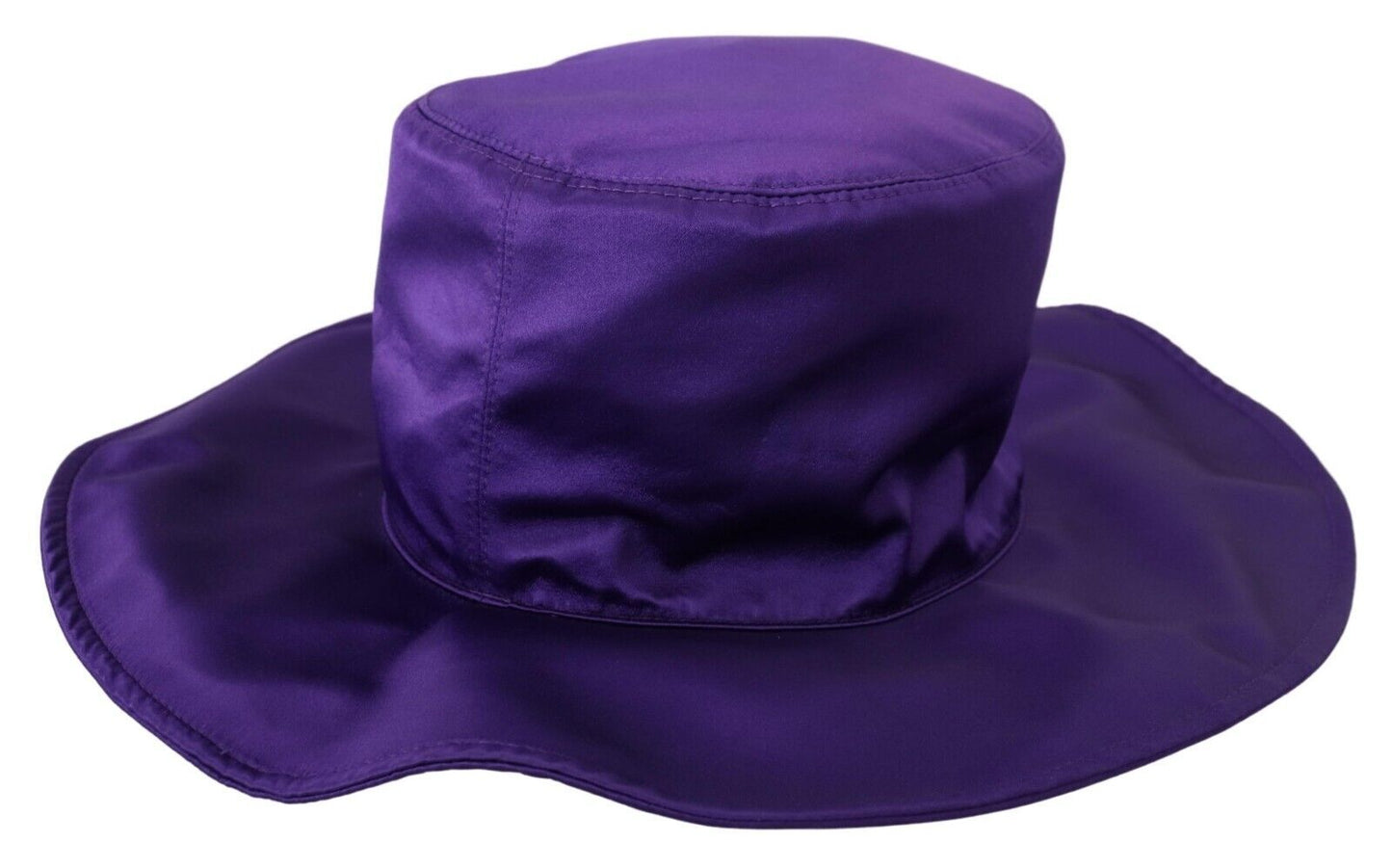 Dolce &amp; Gabbana Elegante sombrero de copa de seda morado