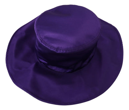 Dolce &amp; Gabbana Elegante sombrero de copa de seda morado