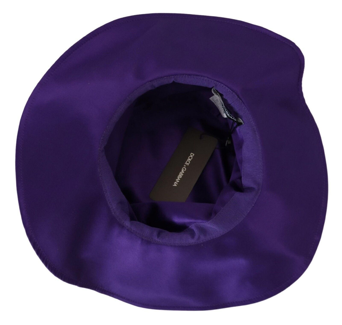 Dolce &amp; Gabbana Elegante sombrero de copa de seda morado