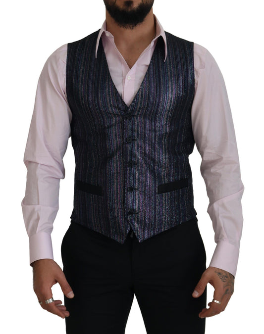 Dolce &amp; Gabbana Chaleco de vestir formal multicolor Mezcla de lujo
