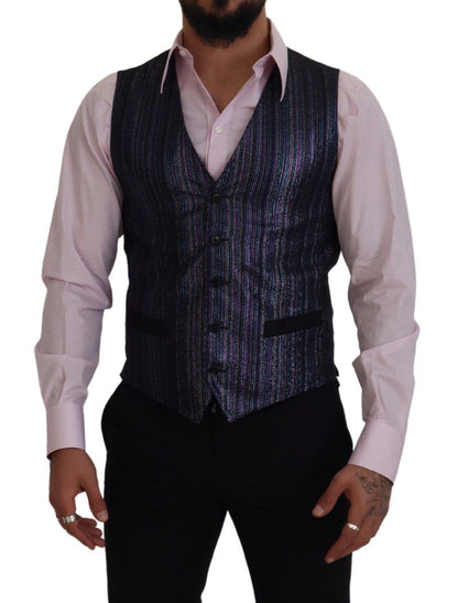 Dolce &amp; Gabbana Chaleco de vestir formal multicolor Mezcla de lujo