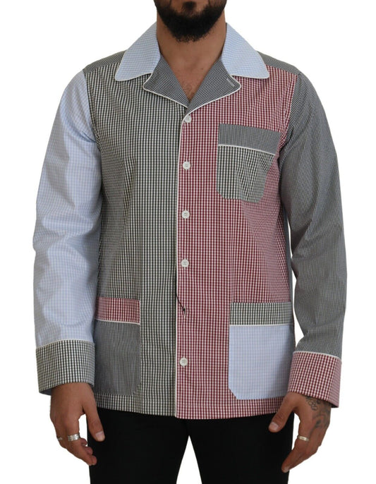 Dolce &amp; Gabbana Camisón con botones de algodón multicolor