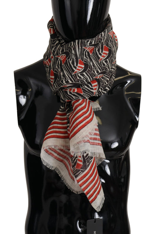 Bufanda de hombre Dolce &amp; Gabbana elegante de lino a rayas