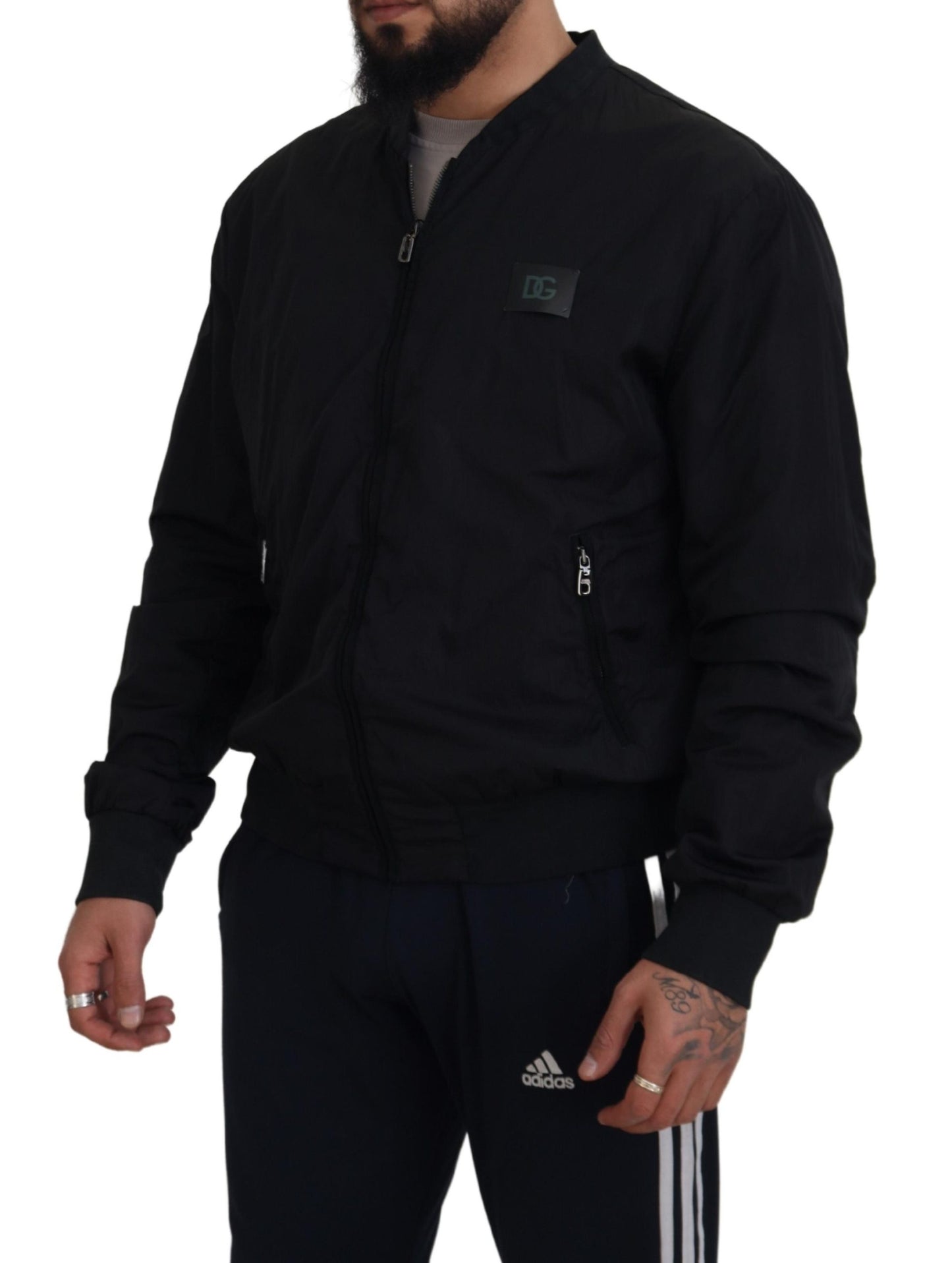Dolce &amp; Gabbana Elegante cazadora bomber negra
