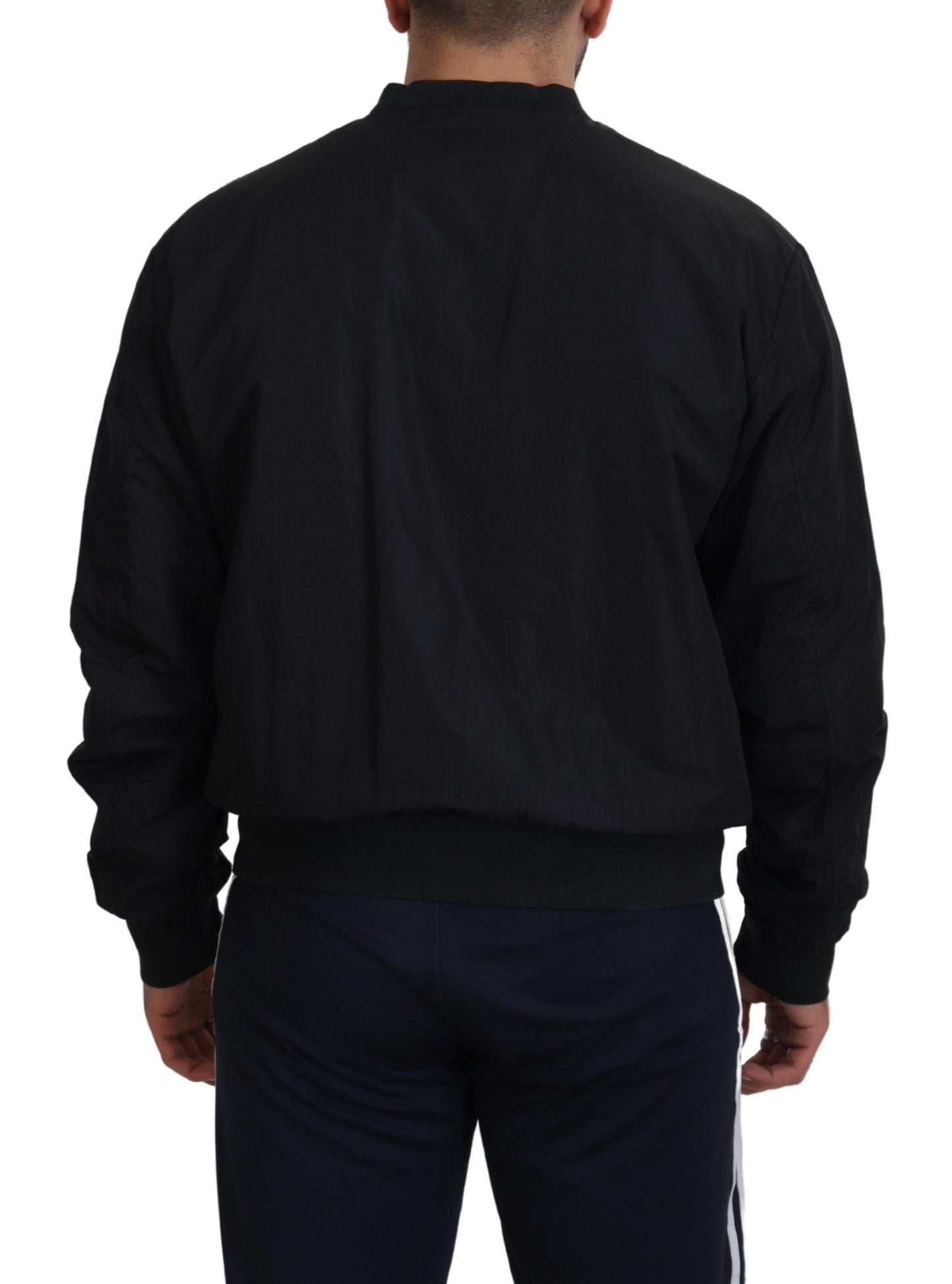 Dolce &amp; Gabbana Elegante cazadora bomber negra