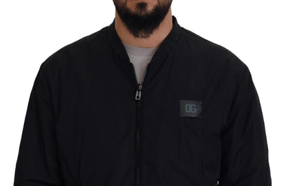 Dolce &amp; Gabbana Elegante cazadora bomber negra