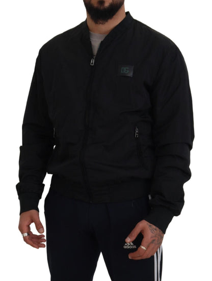 Dolce &amp; Gabbana Elegante cazadora bomber negra