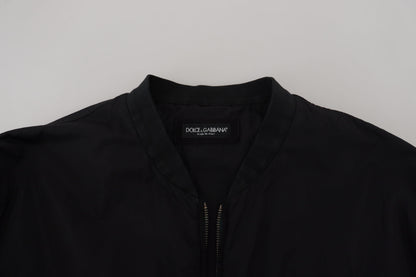 Dolce &amp; Gabbana Elegante cazadora bomber negra