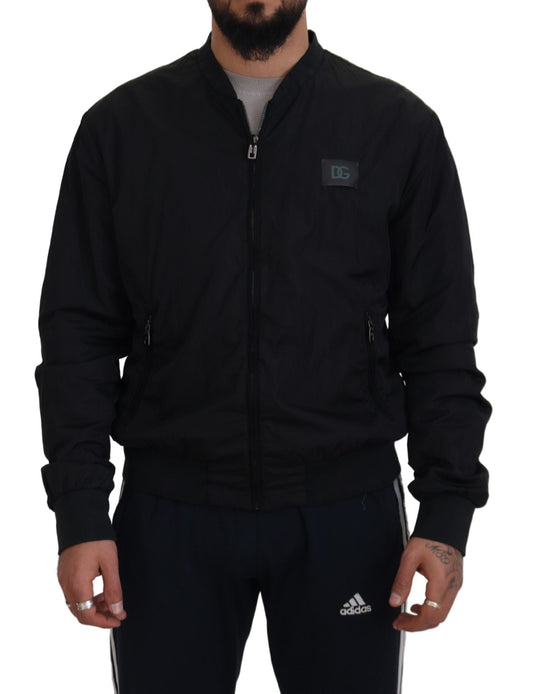 Dolce &amp; Gabbana Elegante cazadora bomber negra