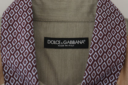 Dolce &amp; Gabbana Camisa casual elegante multicolor slim fit