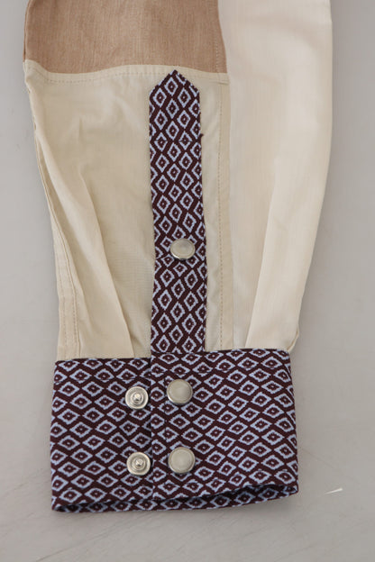 Dolce &amp; Gabbana Camisa casual elegante multicolor slim fit