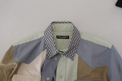 Dolce &amp; Gabbana Camisa casual de corte slim multicolor