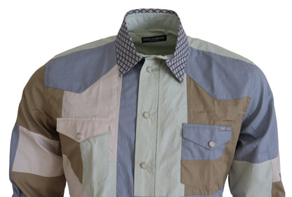 Dolce &amp; Gabbana Camisa casual de corte slim multicolor