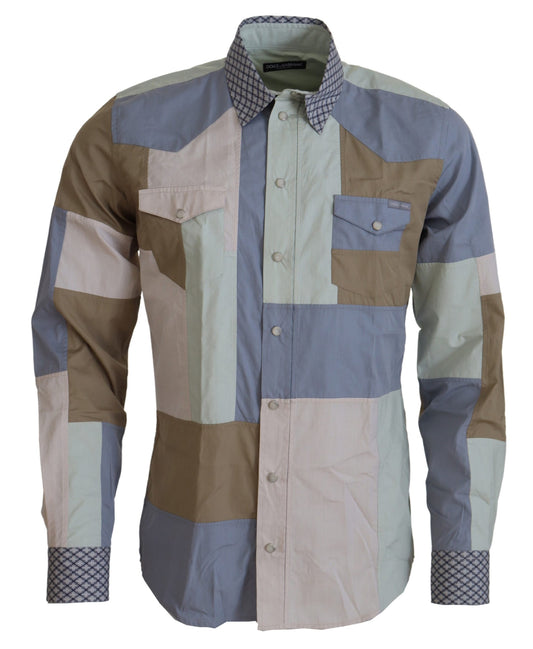 Dolce &amp; Gabbana Camisa casual de corte slim multicolor