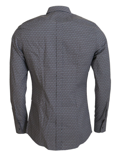 Dolce &amp; Gabbana Camisa formal de algodón elegante y ajustada