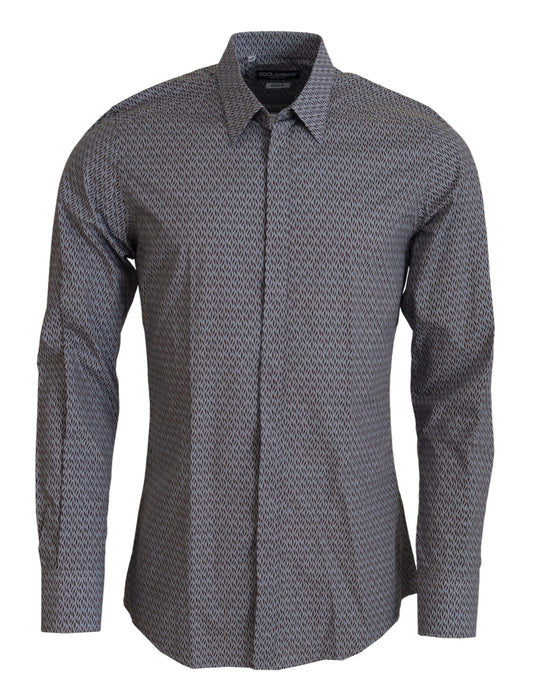 Dolce &amp; Gabbana Camisa formal de algodón elegante y ajustada