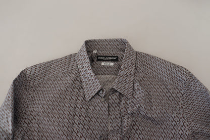 Dolce &amp; Gabbana Camisa formal de algodón elegante y ajustada