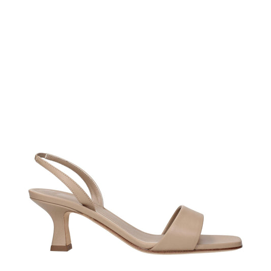 3Juin Beige Leather Flat Sandals – EU36/US6 par 3Juin | Disponible sur Sandy Store ByNet