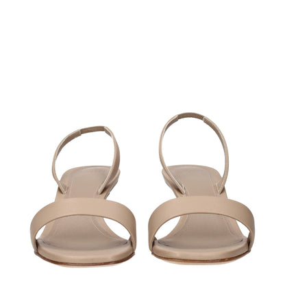 3Juin Beige Leather Flat Sandals – EU36/US6 par 3Juin | Disponible sur Sandy Store ByNet