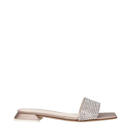 3Juin Beige Satin Slippers Sandals – EU35.5/US5.5 par 3Juin | Disponible sur Sandy Store ByNet
