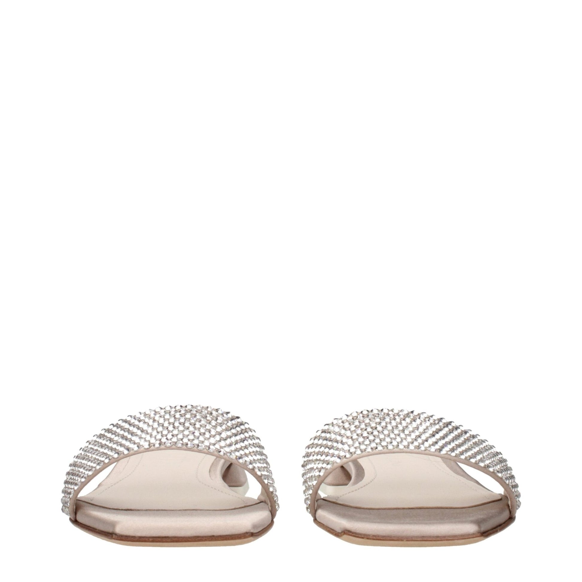 3Juin Beige Satin Slippers Sandals – EU35.5/US5.5 par 3Juin | Disponible sur Sandy Store ByNet