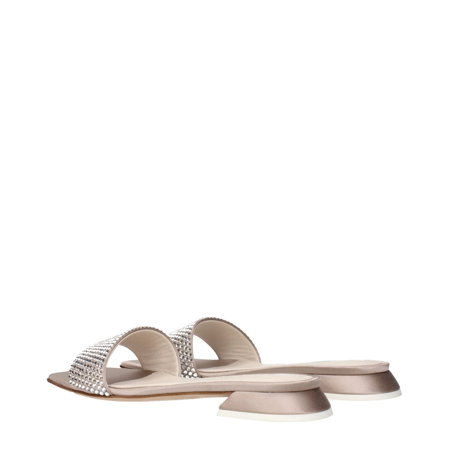 3Juin Beige Satin Slippers Sandals – EU35.5/US5.5 par 3Juin | Disponible sur Sandy Store ByNet