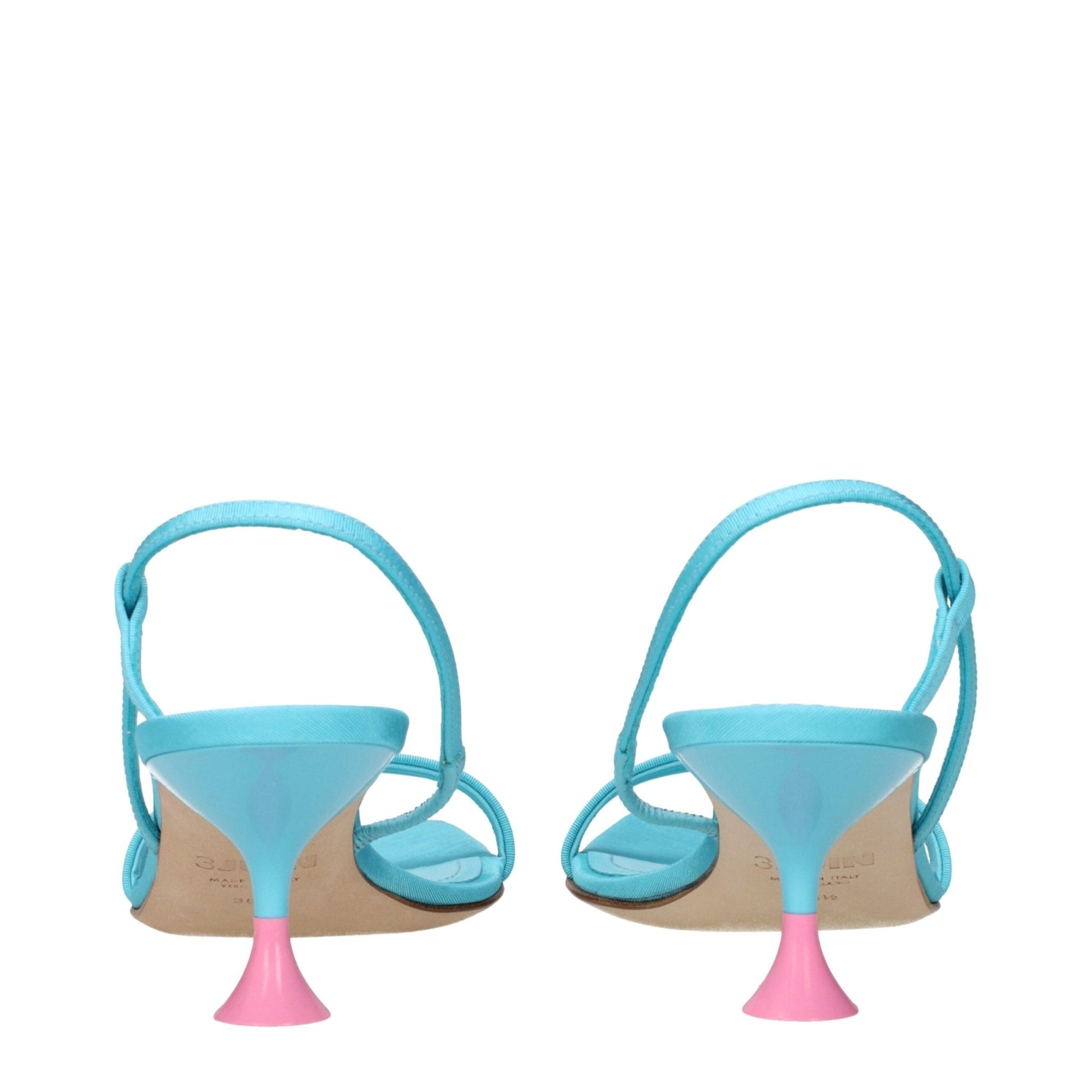 3Juin Blue Fabric Stiletto Heels Sandals – EU36.5/US6.5 par 3Juin | Disponible sur Sandy Store ByNet