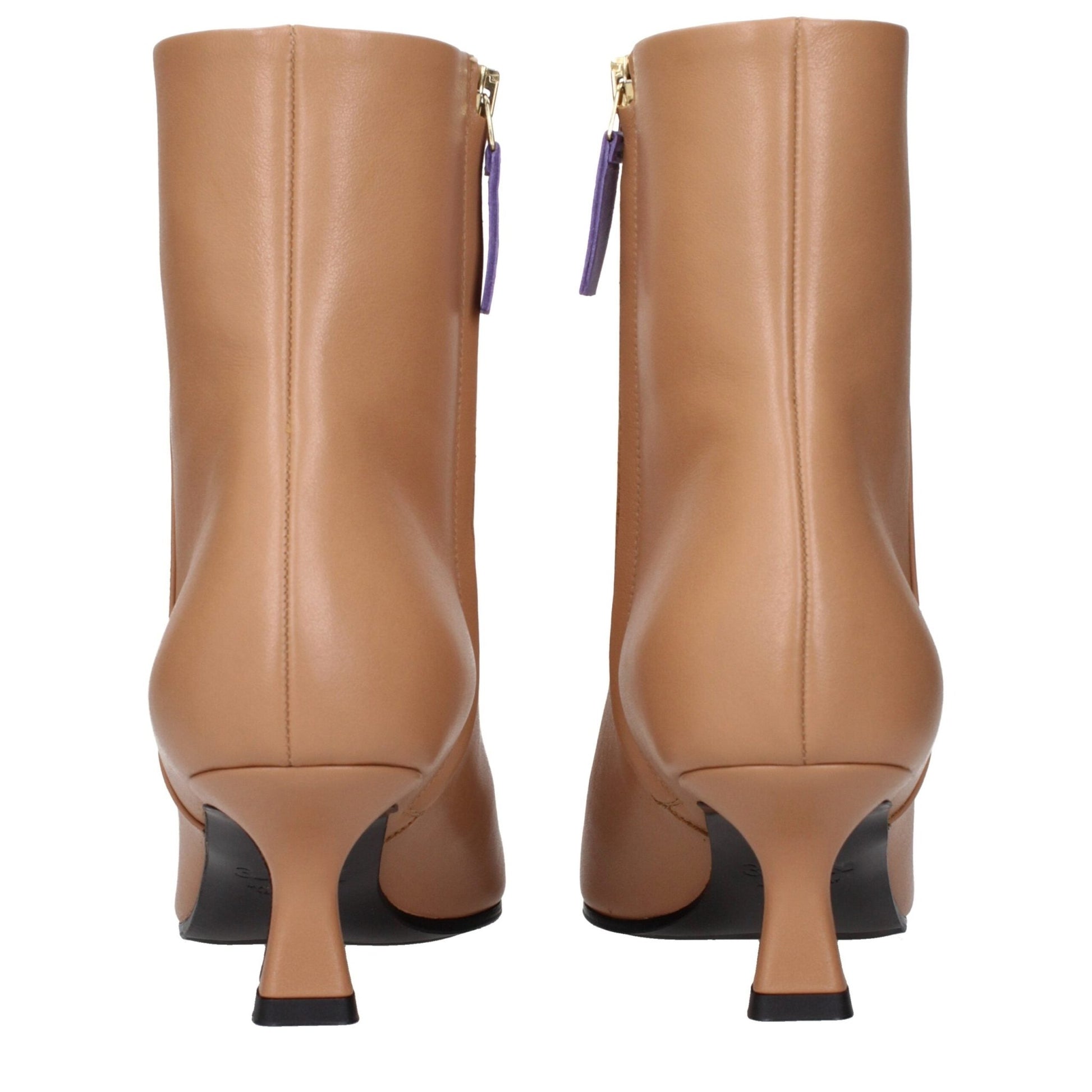 3Juin Brown Leather Ankle Boots – EU37.5/US7.5 par 3Juin | Disponible sur Sandy Store ByNet