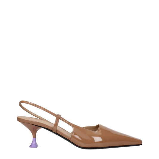 3Juin Brown Leather Mid Heel Pumps – EU38.5/US8.5 par 3Juin | Disponible sur Sandy Store ByNet
