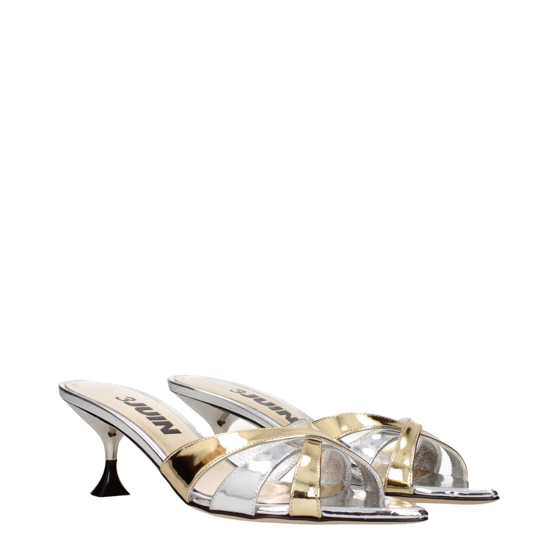 3Juin Gray Leather Stiletto Heels Sandals – EU36/US6 par 3Juin | Disponible sur Sandy Store ByNet