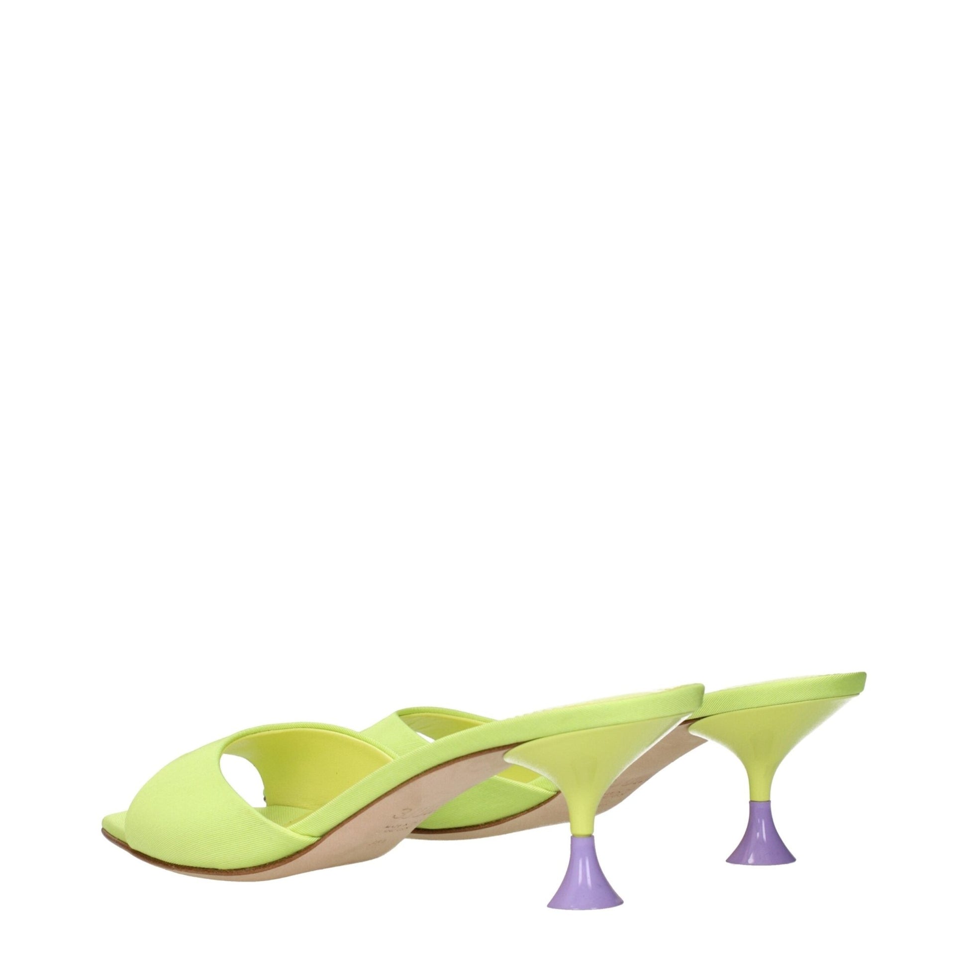 3Juin Green Fabric Stiletto Heels Sandals – EU36.5/US6.5 par 3Juin | Disponible sur Sandy Store ByNet