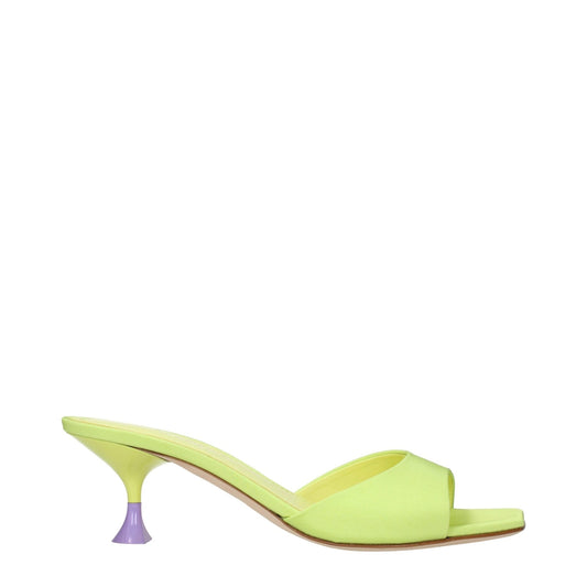 3Juin Green Fabric Stiletto Heels Sandals – EU36.5/US6.5 par 3Juin | Disponible sur Sandy Store ByNet